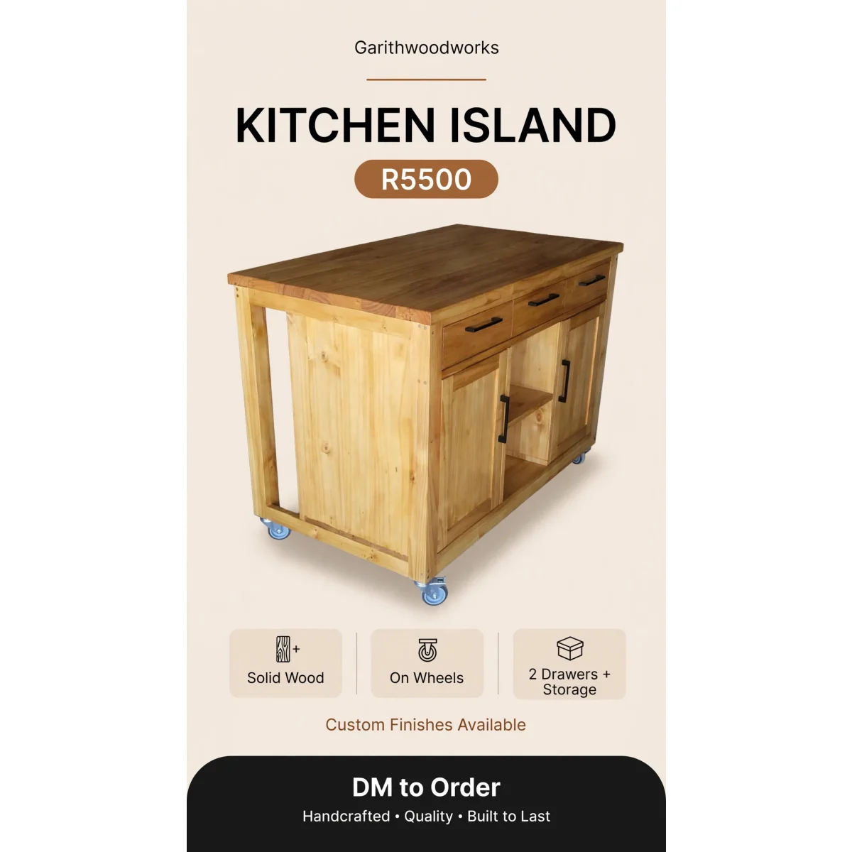 Custom wood furniture by Garith Woodworks